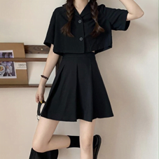 Minimalist Cute Vibe Black Skirts
